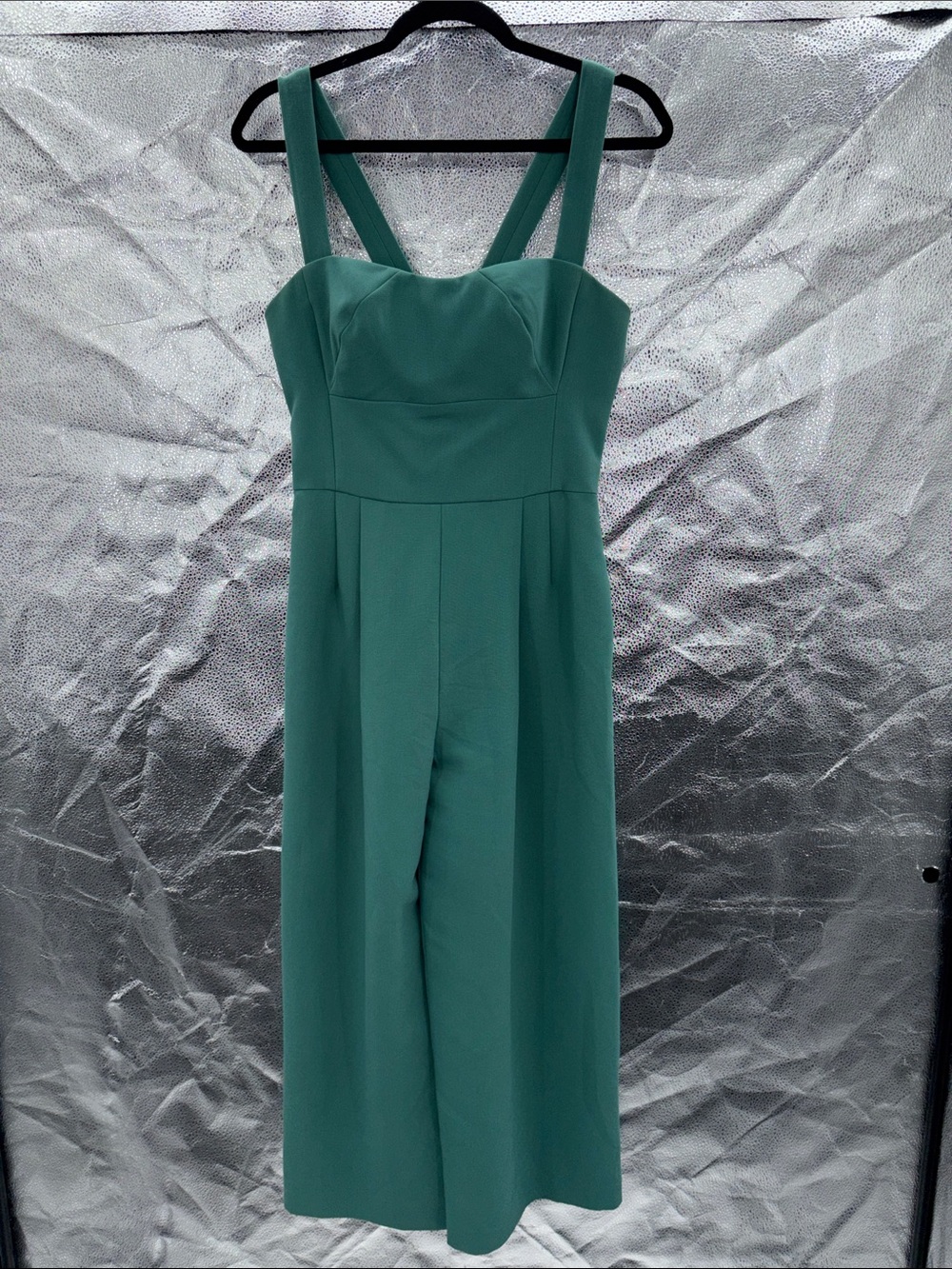 Gal Meets Glam Teal Wide-Leg Sleeveless Jumpsuit - Picture 2 of 8